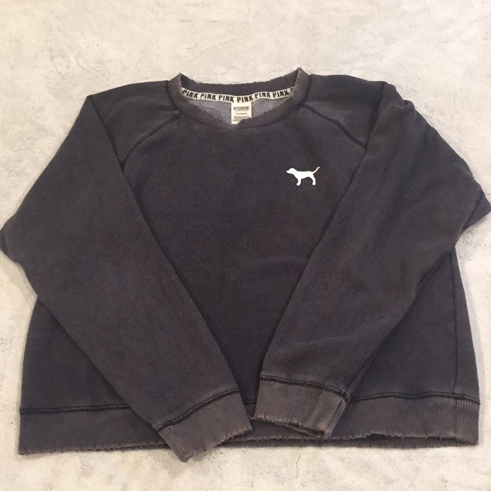 PINK crew neck sweatshirt size LARGE